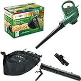 Bosch Home and Garden Universal Tidy 3000 aspirador y soplador de hojas eléctrico (3000 W, bolsa colectora 50 l, velocidad variable, para soplar, aspirar triturar las hojas, en caja)