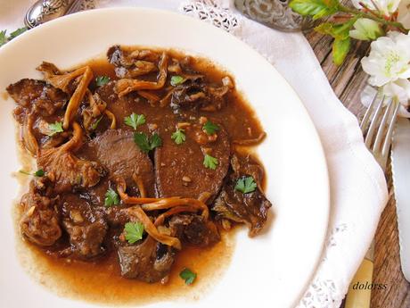 Redondo de ternera con camagrocs Redondo de ternera con camagrocs