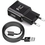 Cargador Tipo C Carga Rapida, con Cable USB C 2M, Enchufe para Samsung Galaxy A54 A53 A34 A33 A20e A14 A13 5g M54 M53 M34 M33 M14 M13 5g S8 S9 S10 S20 S21 FE Ultra Plus Note 8, Cargador Movil