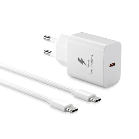 Cargador 25W USB C Carga Rápida para Samsung, Cargador Tipo C con Cable USB C 2M, Compatible con Samsung Galaxy M23, M33, A14, A34, S23 Ultra, S22+, S22, S21, A54 5g, A53, A33, A23, A13, M54, M53