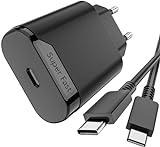 25W Cargador Tipo C Carga Rapida para Samsung Galaxy S23 5g S22 S21 S20 A54 A53 A34 A33 A23 A14 A13 M54 M53 M34 M33 M14 M13 Fold Flip Note 20 Note 10, USB C Samsung Super Fast Charging