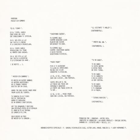 Undersun - Música Sin Sombras (1988)