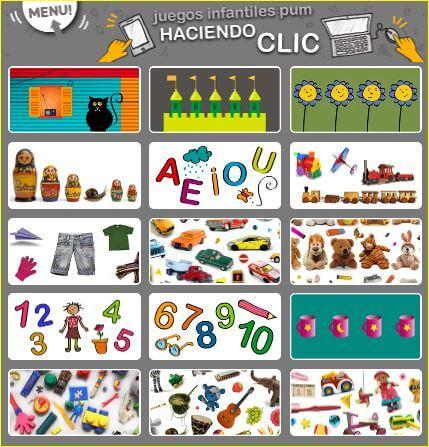 Juegos haciendo clic y de observación Juegos haciendo clic y de observación