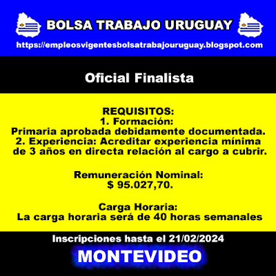 Oficial Finalista