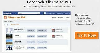 Descarga en PDF álbumes con tus fotos de Facebook