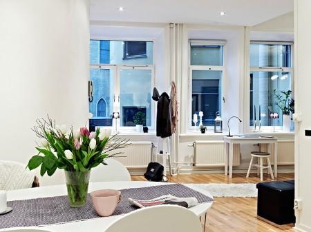 salones de planta irregular pisos de planta irregular muebles de ikea muebles de estilo nórdico mini pisos decoración lamparas de ikea diseño de interiores decoración estilo nórdico decoración en blanco decoración de pisos pequeños decoración de interiores cocina abierta cama elevada 