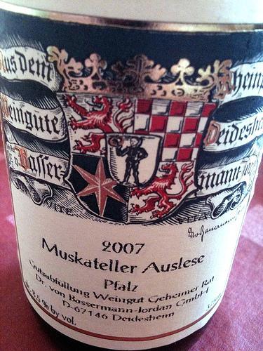 Basserman Jordan Muskateller Auslese 2007