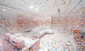 Lienzo en blanco.Yayoi Kusama