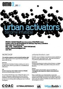 Afiche del Taller Urban Activators