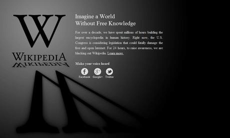 Retiran su apoyo a SOPA y PIPA 23 Senadores despues del Blackout de Wikipedia y Google.