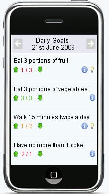 Pantalla de GoalHappy