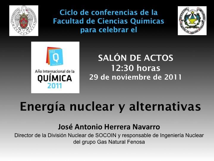 Energía nuclear y alternativas