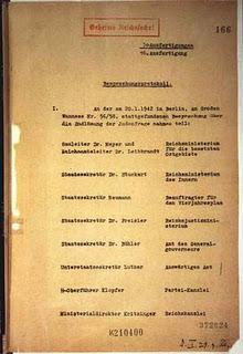 La Conferencia de Wannsee – 20/01/1942.