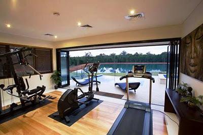 Gimnasio casero en un espacio reducido