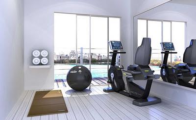 Gimnasio casero en un espacio reducido