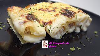 CANELONES DE POLLO