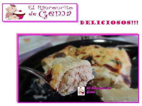 CANELONES DE POLLO