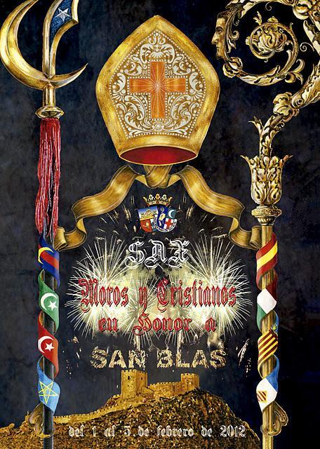 Sax. Fiestas de Moros y Cristianos 2012 en honor a San Blas