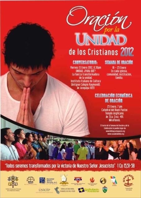 ESTE 25 DE ENERO SE REALIZARÁ CELEBRACIÓN ECUMÉNICA DE ORACIÓN POR LA UNIDAD DE LOS CRISTIANOS