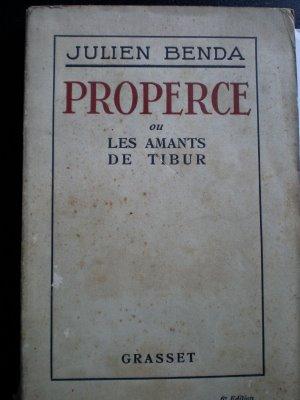 Julien Benda: Propercio, o los amantes del Tíbur