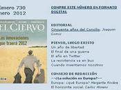 ciervo 730, enero 2012, rinde homenaje Francisco Brines