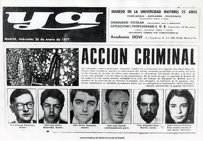35 aniversario de la matanza de los Abogados de Atocha