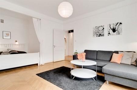 suelo de madera blanco estilo escandinavo diseño de interiores decorar con muebles de ikea decoración pisos pequeños decoración mini pisos decoración estudios decoración estilo nórdico decoración en blanco decoración de interiores 