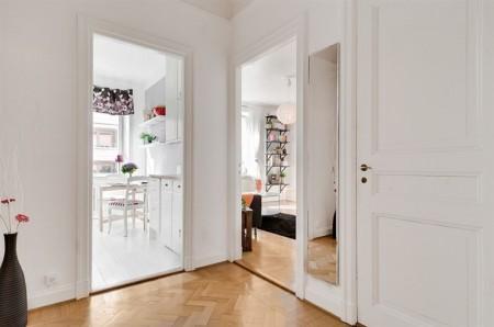 suelo de madera blanco estilo escandinavo diseño de interiores decorar con muebles de ikea decoración pisos pequeños decoración mini pisos decoración estudios decoración estilo nórdico decoración en blanco decoración de interiores 