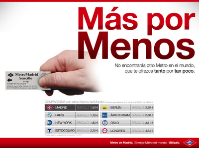 Metro y otras campañas engañosas