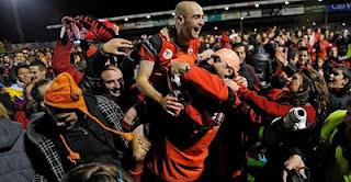 Viva el fútbol humilde. Grande Mirandés.