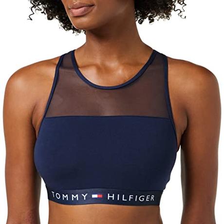 Tommy Hilfiger BRALETTE UW0UW00012, Sujetador Deportivo de Estilo Bralette, Mujer, Navy Blazer, S
