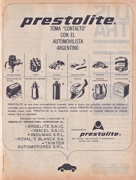 Prestolite y su línea de artículos eléctricos para el automóvil