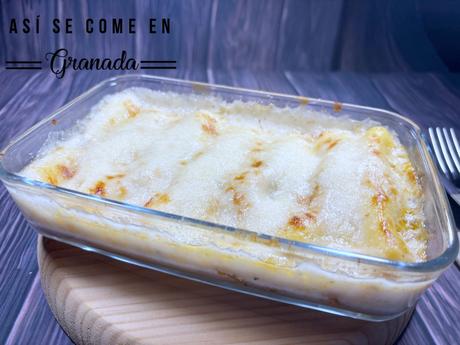 Canelones sin gluten de carne con paté