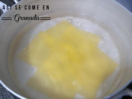 Canelones sin gluten de carne con paté