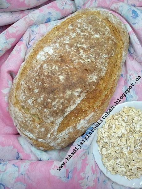 PAIN DE BLÉ ENTIER AUX FLOCONS D’AVOINE / WHOLE WHEAT ROLLED OATS BREAD / PAN CON HARINA INTEGRAL Y COPOS DE AVENA / خبز القمح الكامل و رقائق الشوفان