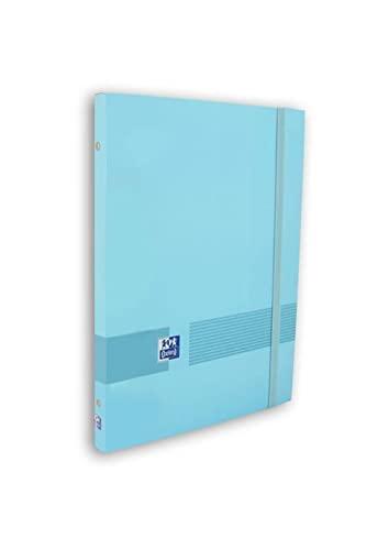 Oxford, Carpeta Clasificadora A4+, Tapa Extradura, 12 Separadores con Cierre de Goma, Color Azul Pastel