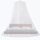 Mosquito Net,Mosquitera Cama Matrimonio,Mosquitera Universal de Color Blanco,Universal Mosquitera para Cama con Diseño de Cúpula,Puede Utilizar para Decorar la habitación y prevenir Insectos
