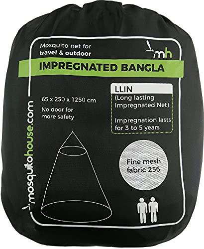 Mosquitera para Viajes y acampadas impregnada para 2 Personas. 65x 250 x 1250 cm