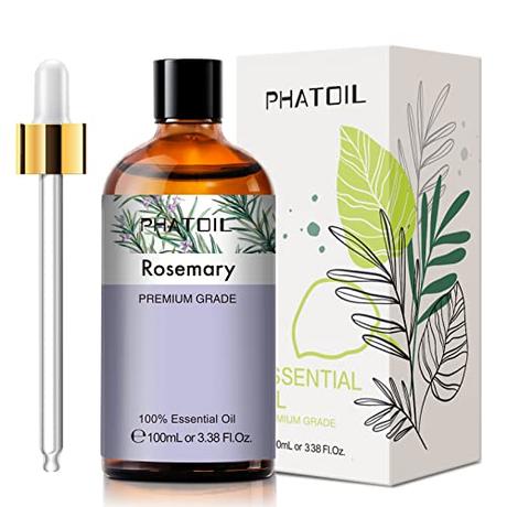 PHATOIL Aceites Esenciale de Romero 100 ml, Aceite Esencial de Aromaterapia, Aceite Esenciales para Humidificador, Difusor