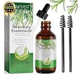 Aceite Esencial de Romero para el Crecimiento del Cabello - 100% Puro Orgánico para el Cuidado de la Piel, Cejas, Pestañas, Barba - Nutre el cuero cabelludo - Estimula el crecimiento del cabello