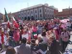 Potosinos participoan en la convocatoria nacional «Marcha por la Democracia»