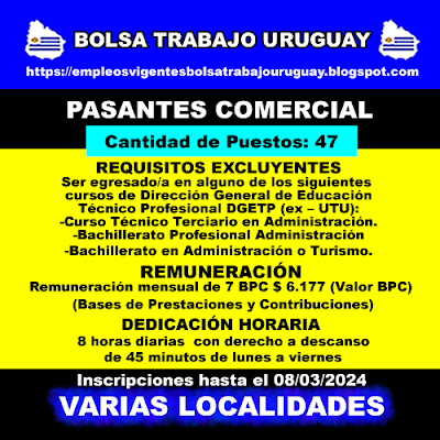PASANTES COMERCIAL