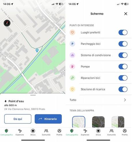 Aplicación para carriles bici
