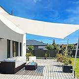 LOVE STORY Toldo Vela de Sombra 2x3m Rectangular Toldos Impermeable Protección Rayos UV para Exteriores Terraza Balcon Patio Jardín，Crema