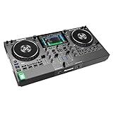 Numark Mixstream Pro Go - controlador DJ autónomo, batería, Mezclador DJ, altavoces, Amazon Music Unlimited, wifi, pantalla táctil, apto para Serato DJ
