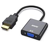 BENFEI Adaptador HDMI a VGA 1080P Convertidor de Vídeo para PC, TV, Ordenadores Portátiles y Otros Dispositivos HDMI - Negro