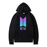 jiushenglonghe Unisex BTS Sudadera con capucha Bangtan Boys BTS Love Yourself Casual Suga Jimin Jin Jung Jook J-Esperanza Rap-Monster V Jersey, Negro , M