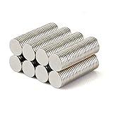 Yizhet 100 Piezas Imanes Neodimio Mini Imanes Neodimio 8x1mm de Cilindro de Neodimio Imanes de Disco de Tierra RARA para Artesanías, Manualidades, Hobbies y Organización de Oficinas (8 * 1 mm)
