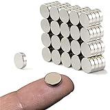 Fezf 100 Uds. Mini imanes, pequeños imanes Redondos para pizarras Blancas, tablones de anuncios, refrigeradores, Puertas, Tarjetas, hogar, Taller y Oficina