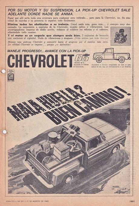 Chevrolet C-10 modelo C-1404 del año 1965 de General Motors Argentina